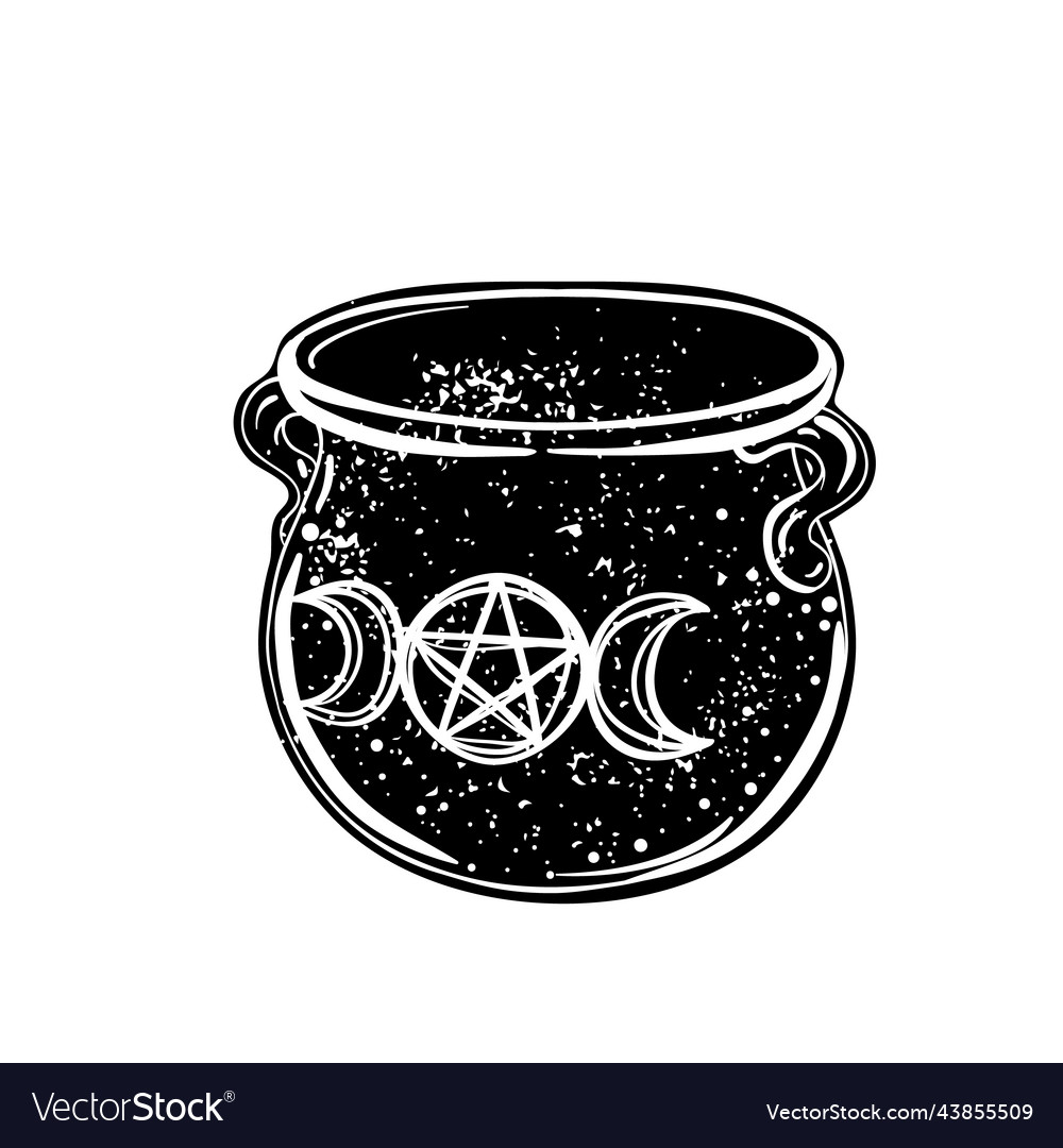 Witches Cauldron Isolated Royalty Free Vector Image