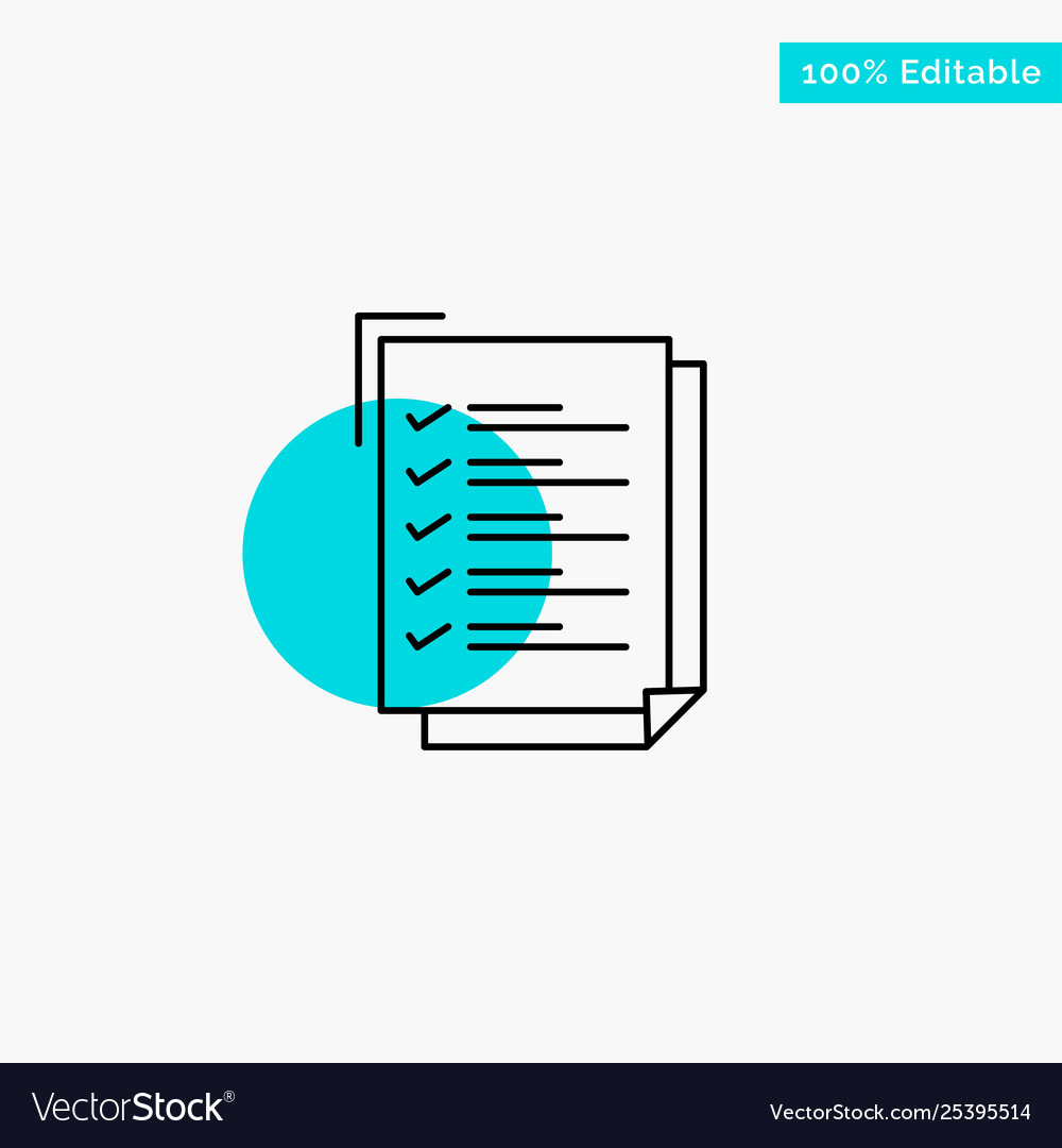 Checklist to do list work task notepad turquoise vector image Checklist to do list work task notepad turquoise