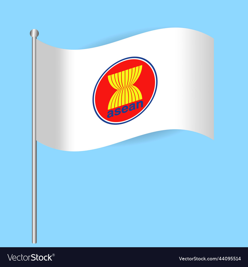 Flag of asean association southeast asian