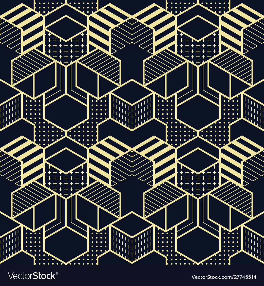 Geometric Cubes Pattern