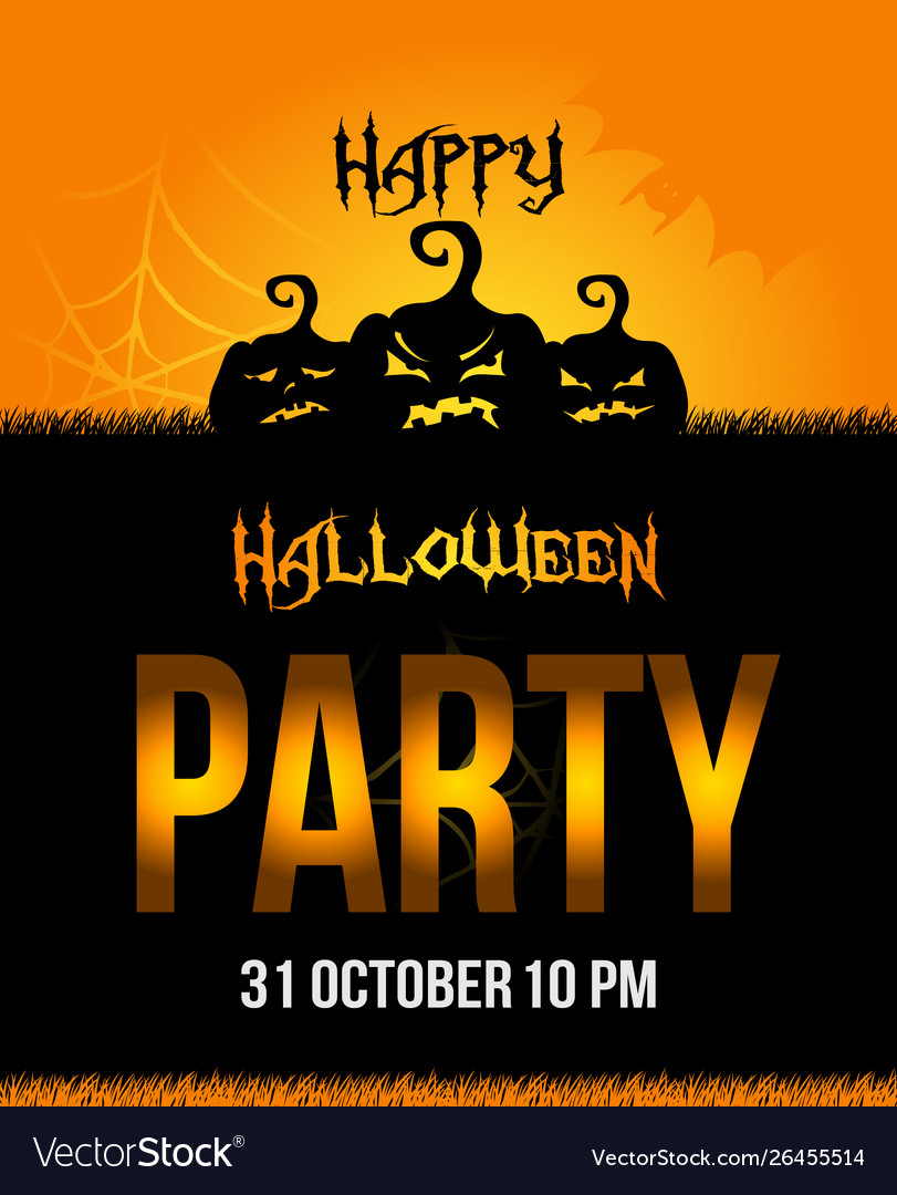 Halloween party poster