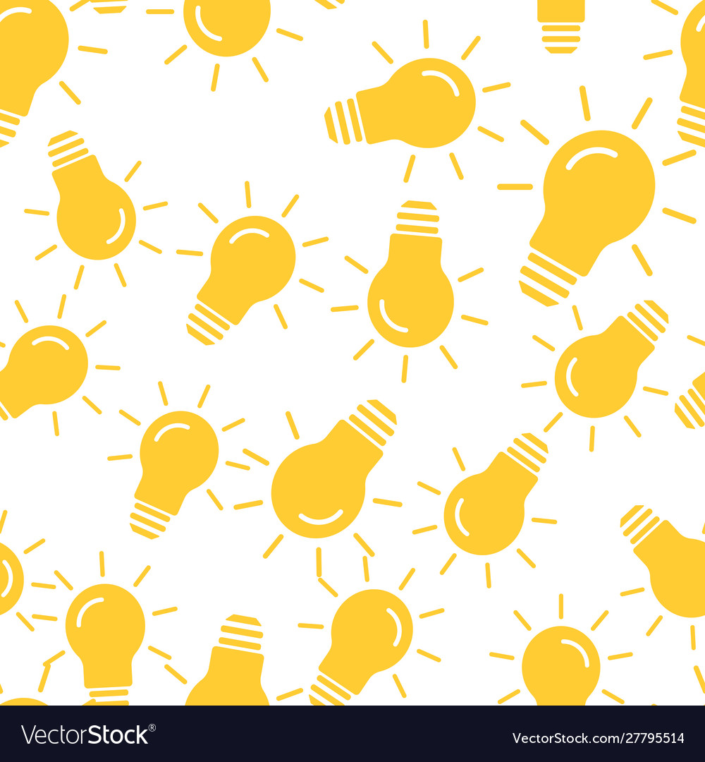 Image a lamp light bulb seamless pattern