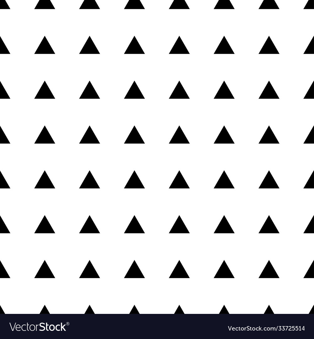 Pattern with black triangles background can