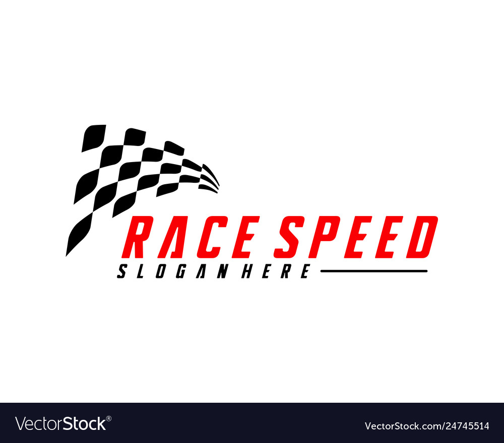 Race flag design concepts icon speed simple Vector Image