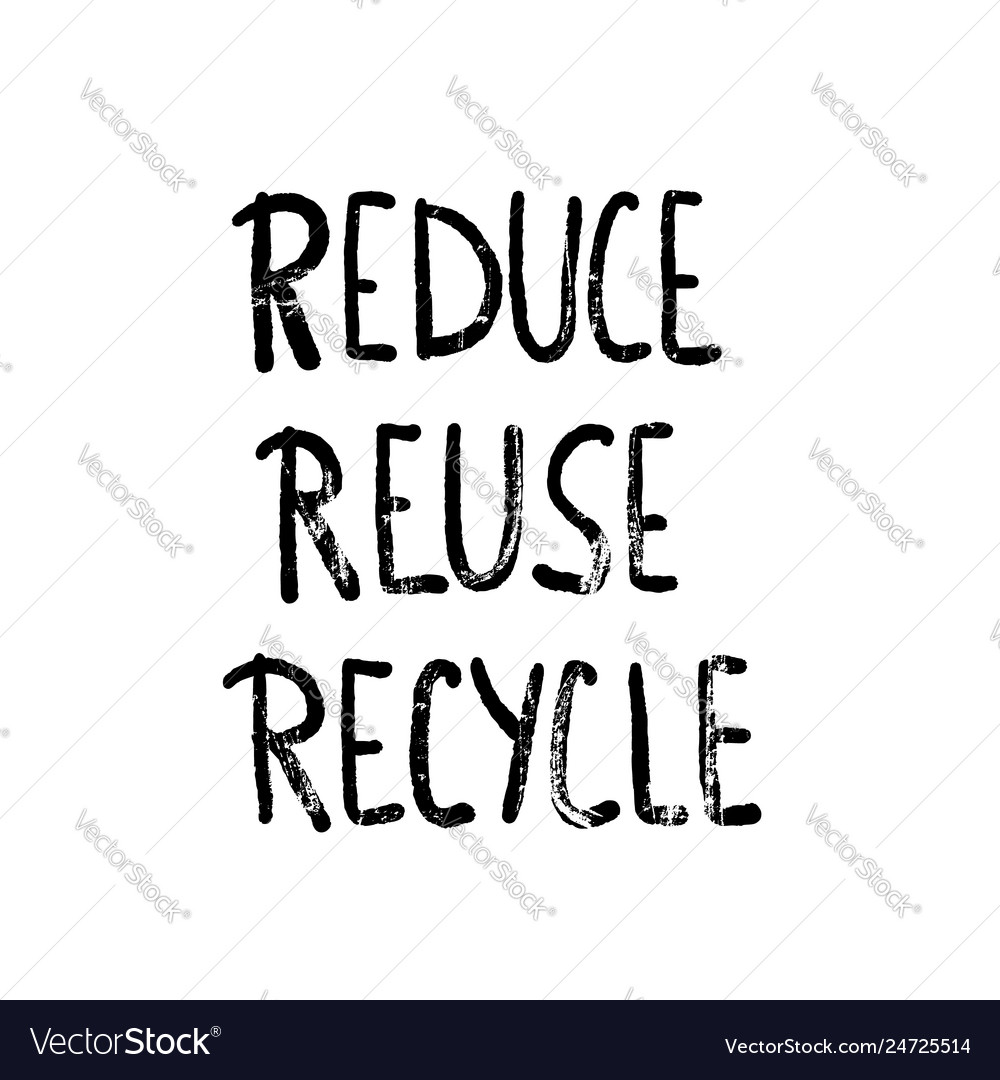 Reduce reuse recycle concept design vector image Reduce reuse recycle concept design