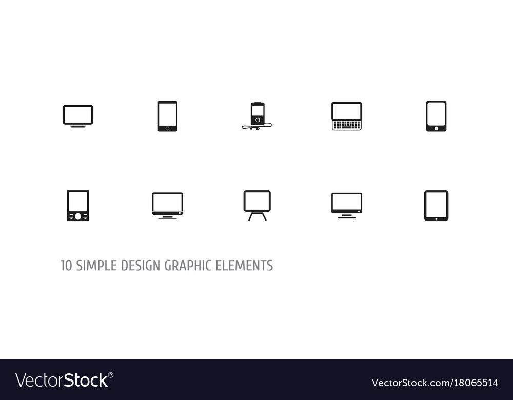 Set of 10 editable instrument icons includes