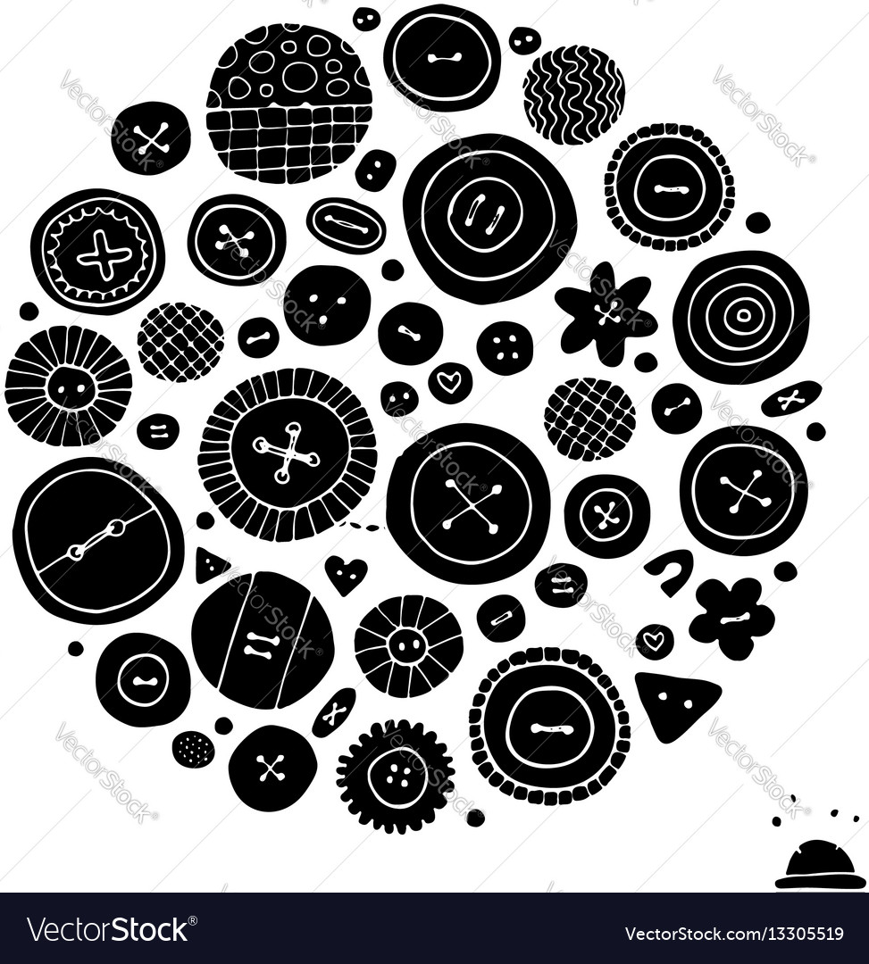 Buttons collection sketch for your design