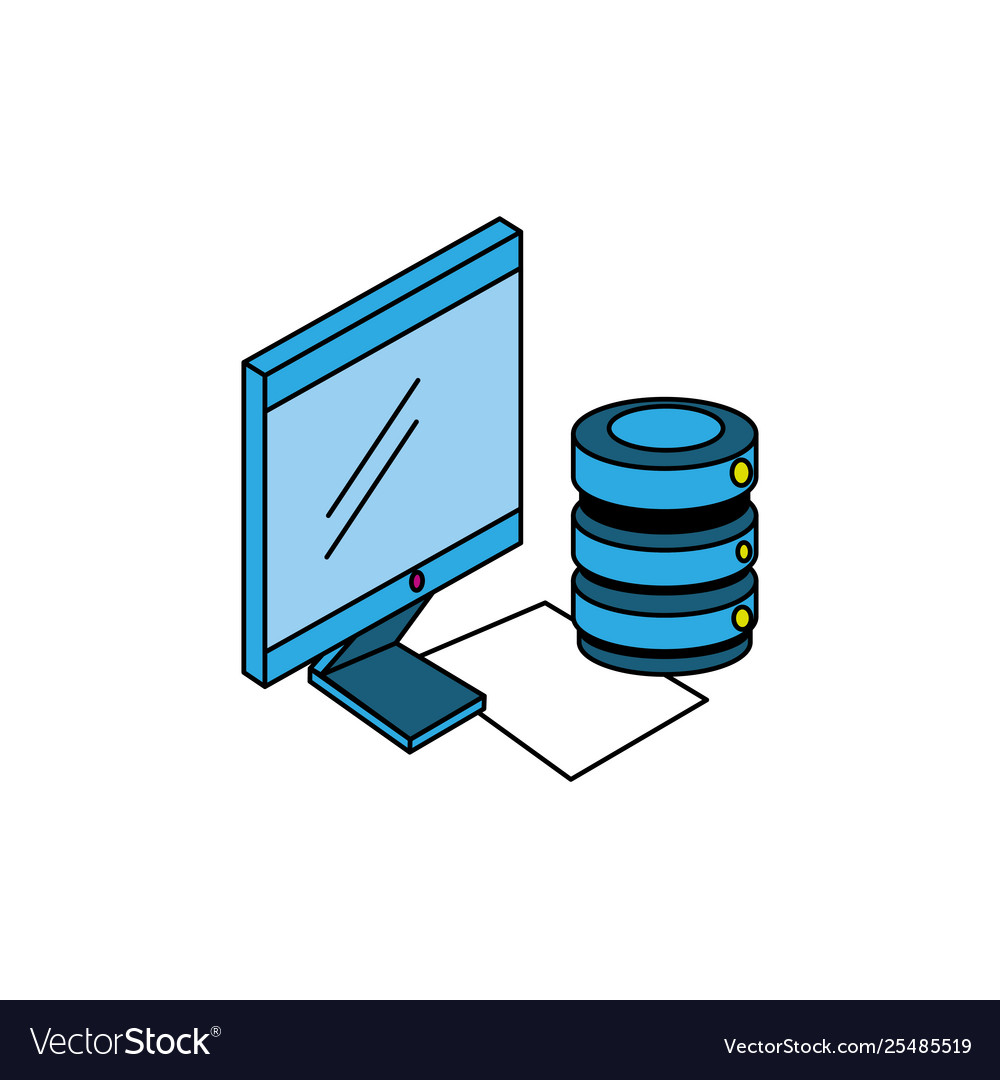 Desktop computer with data center disks