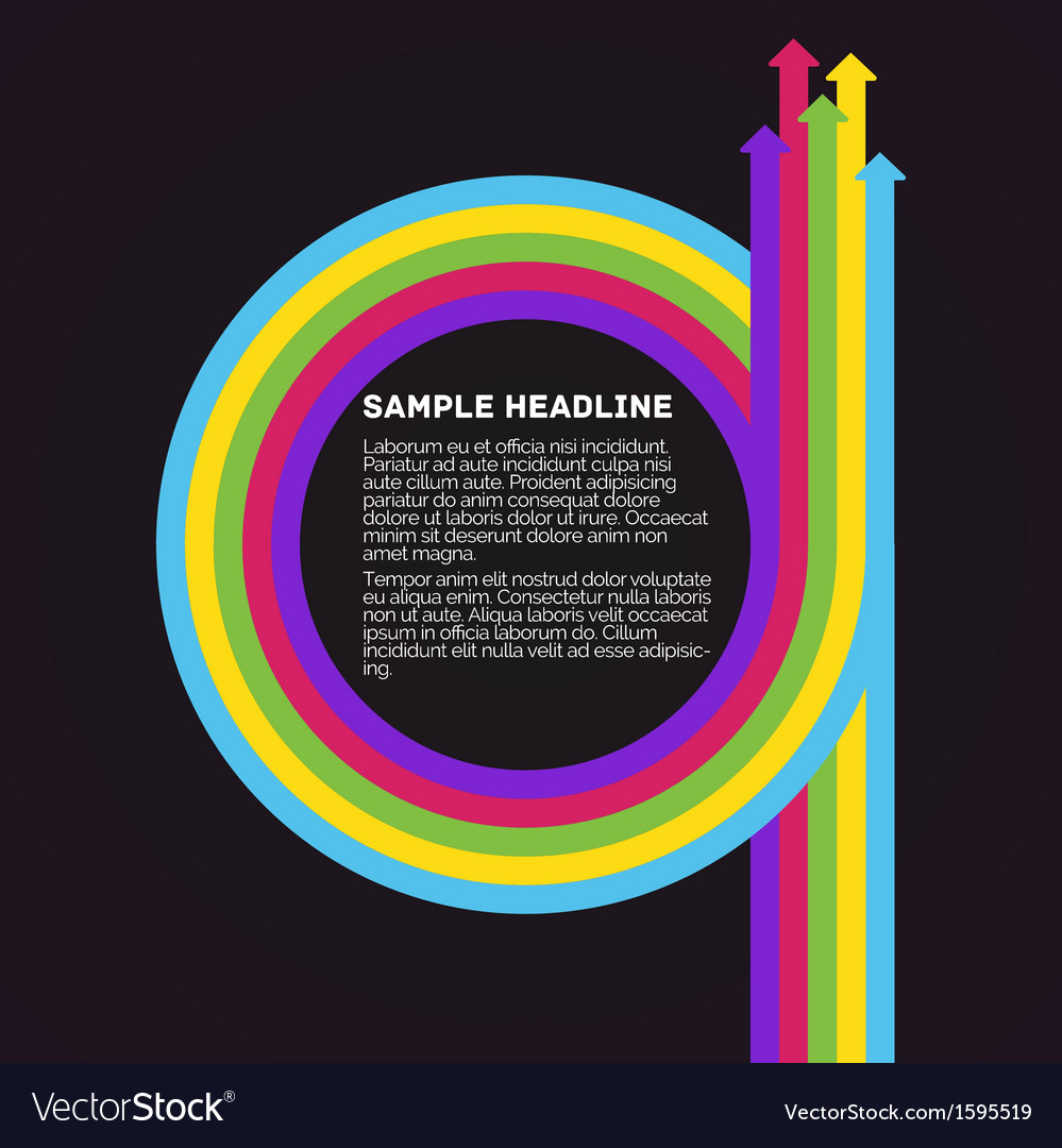 Dynamic Circular Arrows Infographic Template