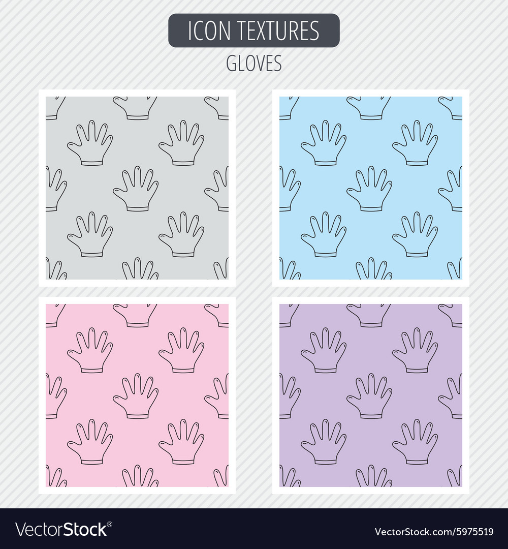 Rubber gloves icon latex hand protection sign