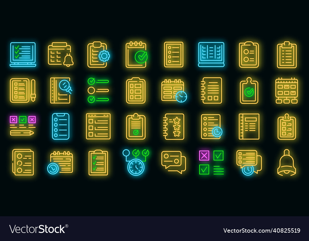 Task schedule icon outline style