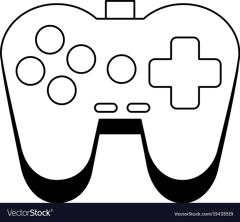 Video game control isolated icon Royalty Free Vector Image