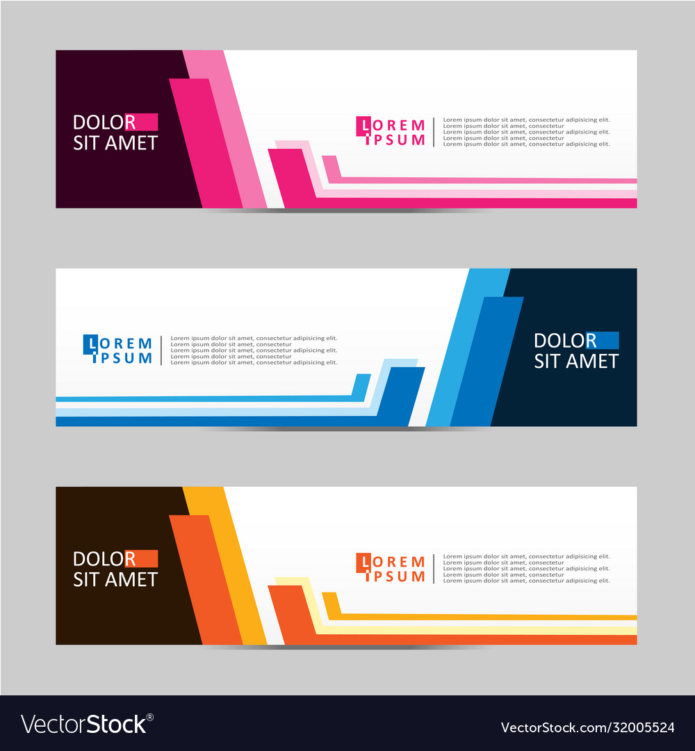 Abstract design banner web template vector image Abstract design banner web template