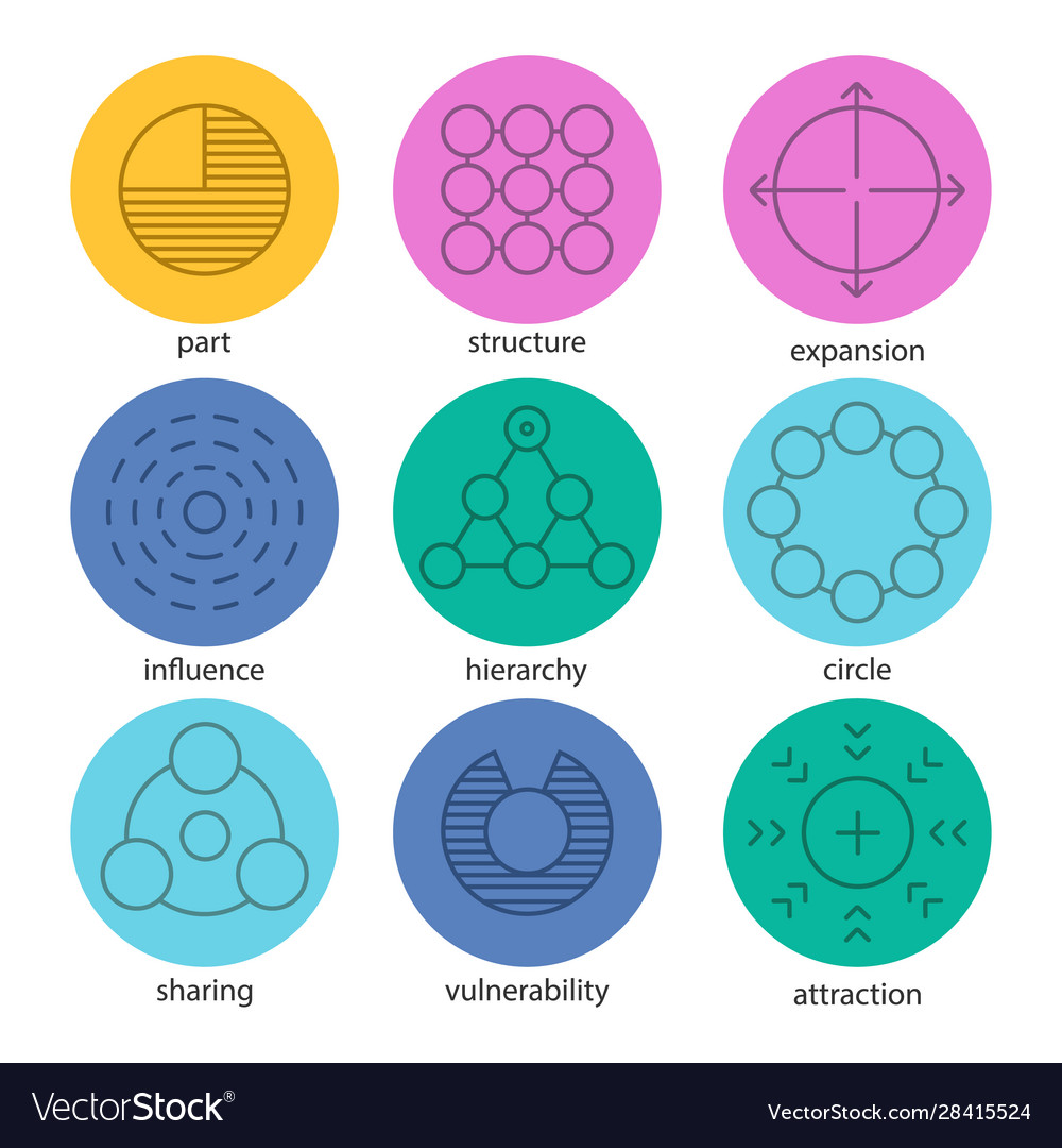 Abstract Symbol Set - Linear Icons