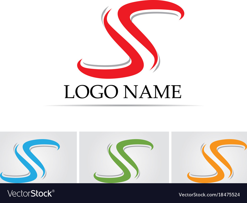 business corporate letter s logo design royalty free vector