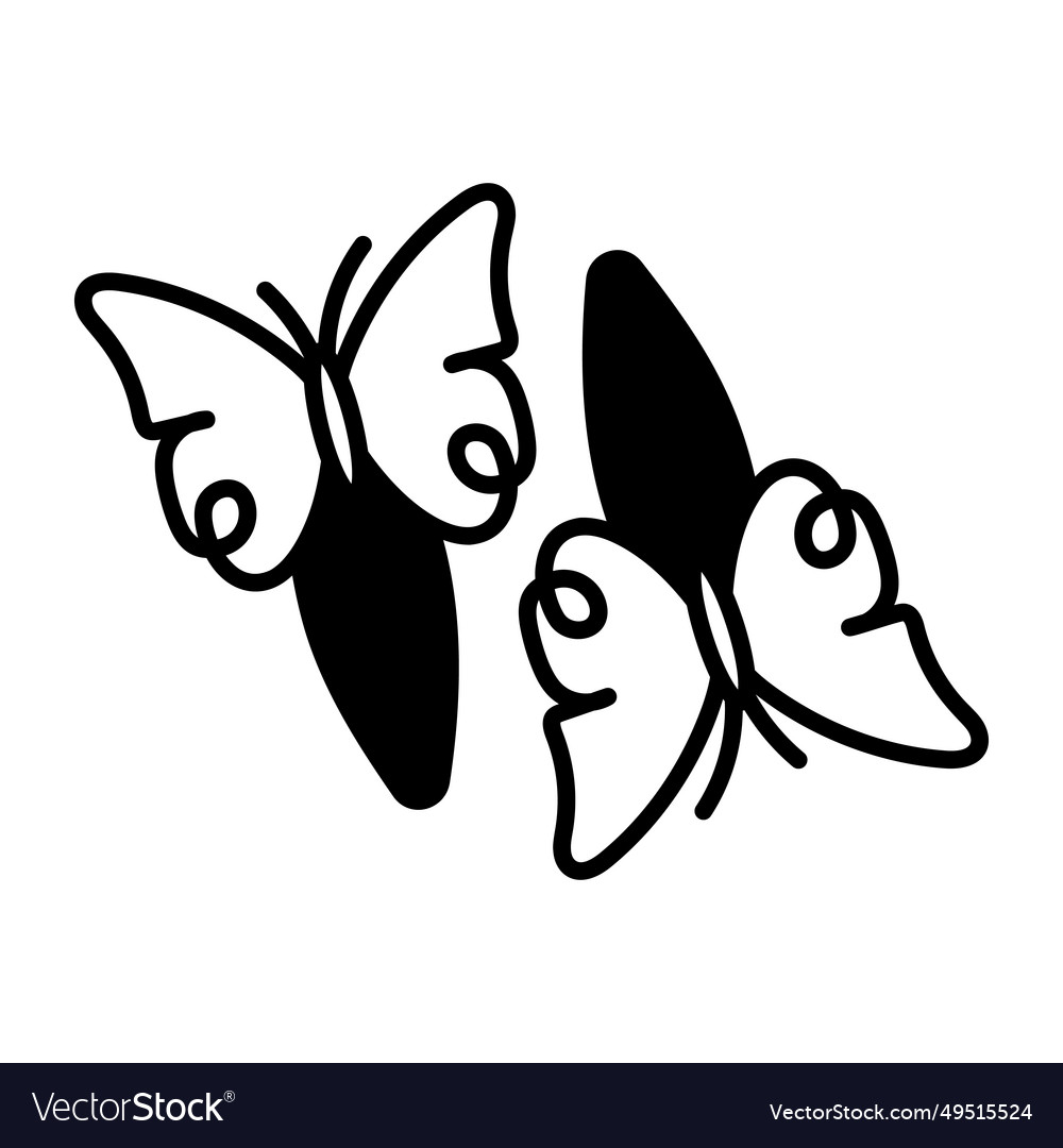 Butterfly pins Royalty Free Vector Image - VectorStock