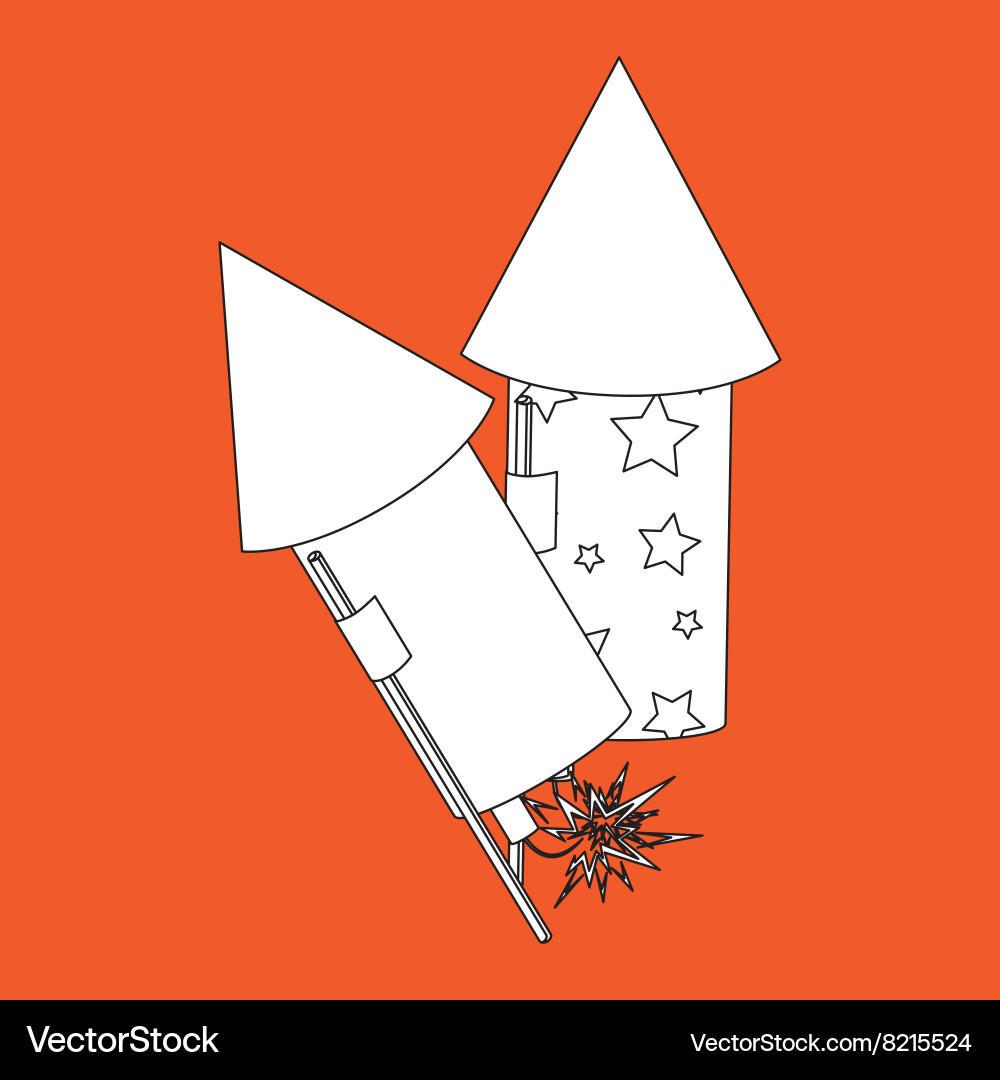 Firework icon design Royalty Free Vector Image