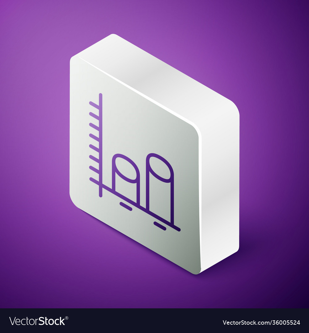 Isometric line data analysis icon isolated vector image Isometric line data analysis icon isolated