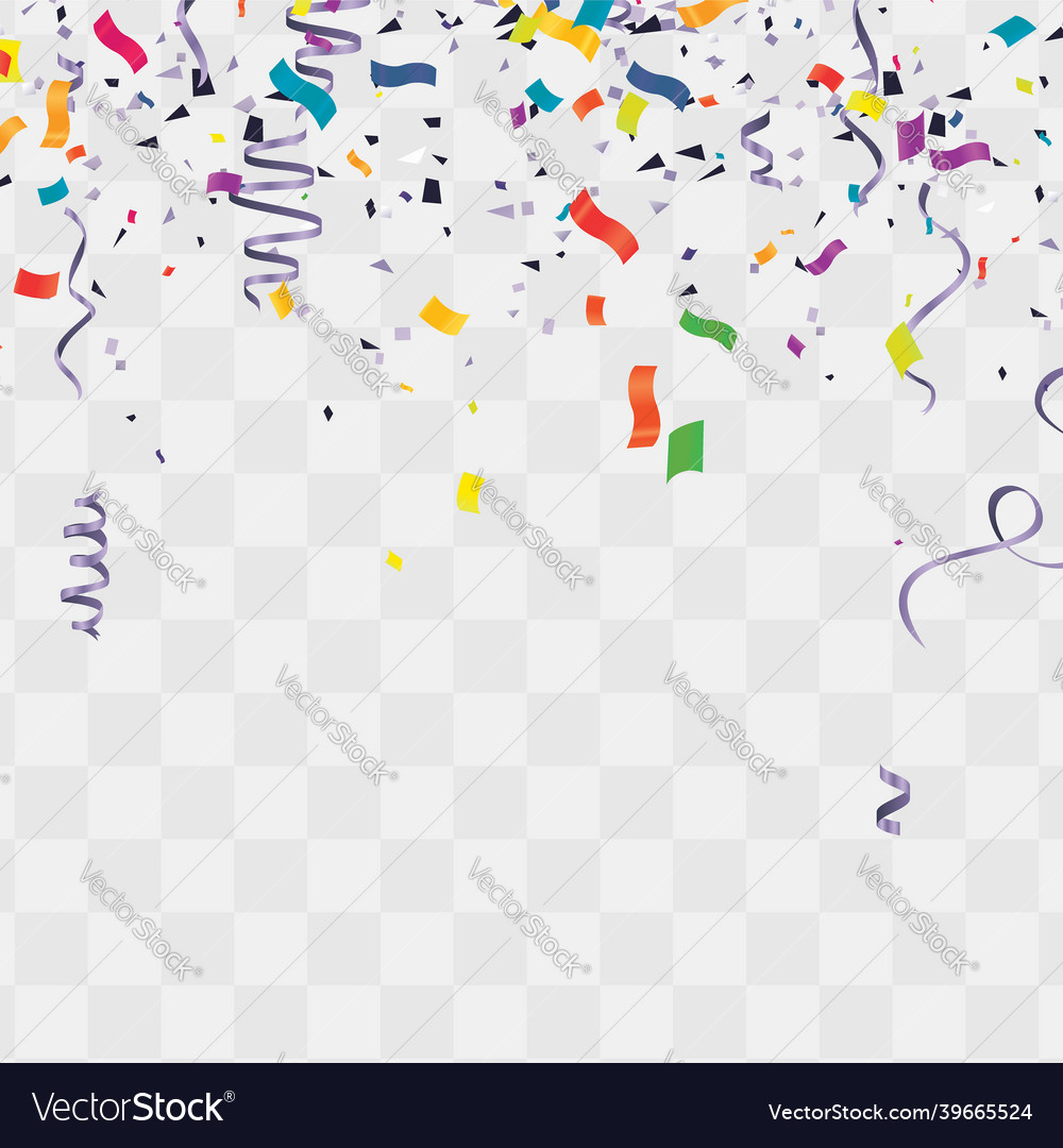 Template For Happy Birthday Card With Place Vector Image