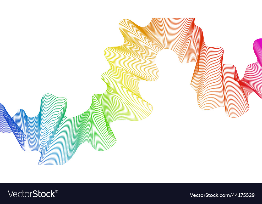 Abstract backdrop with wave gradient lines vector image Abstract backdrop with wave gradient lines