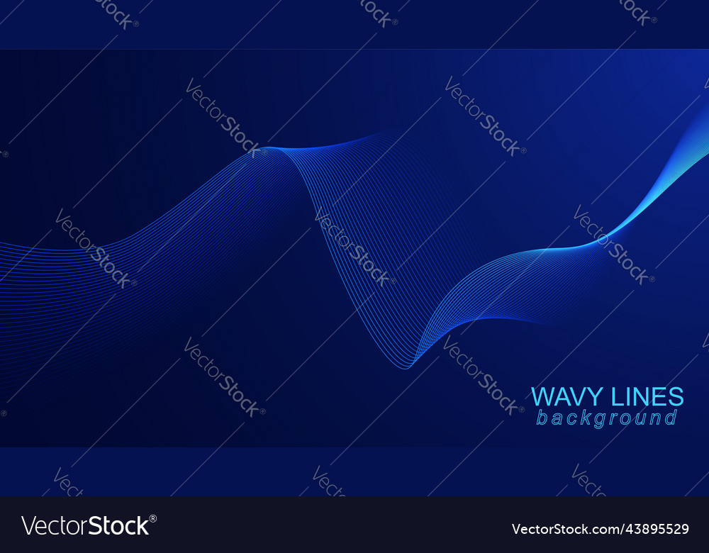 Abstract background with dynamic flowing lines