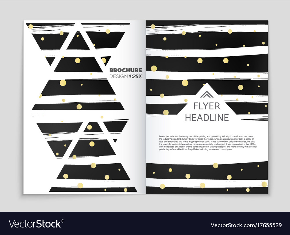 Abstract layout background set for art