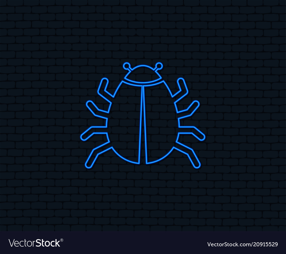 Bug sign icon virus symbol software error