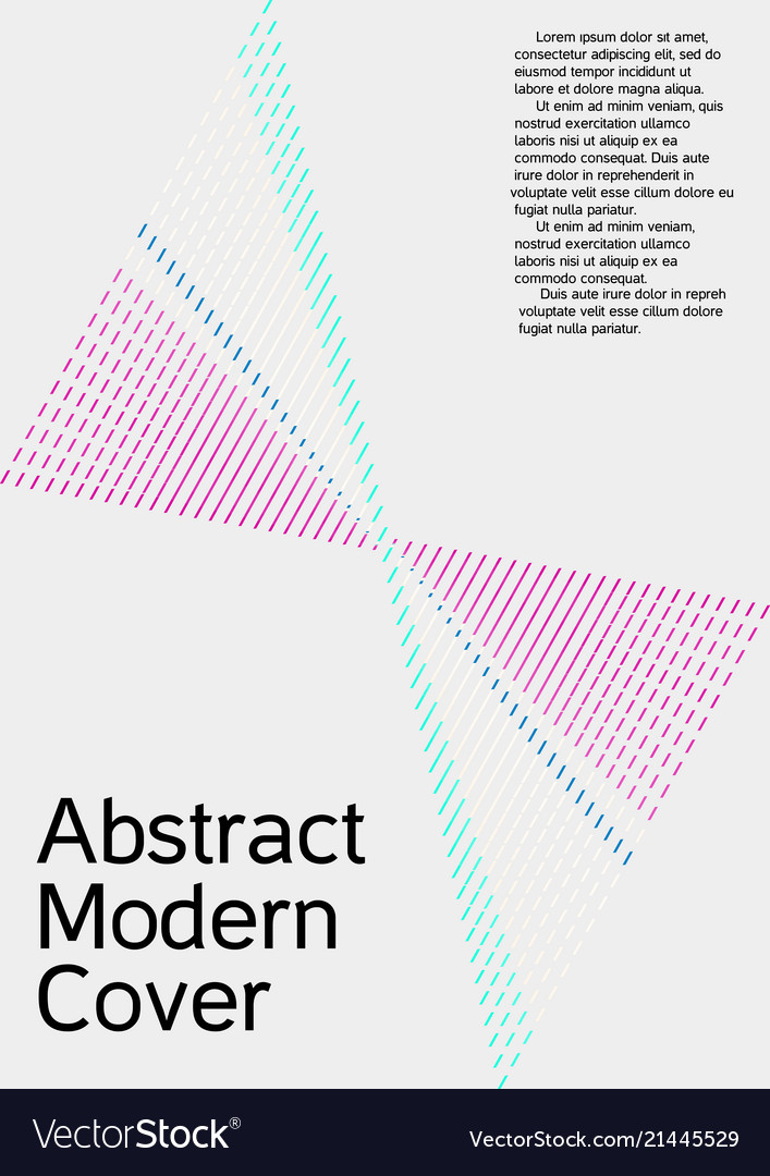 Cover design with abstract lines vector image Cover design with abstract lines