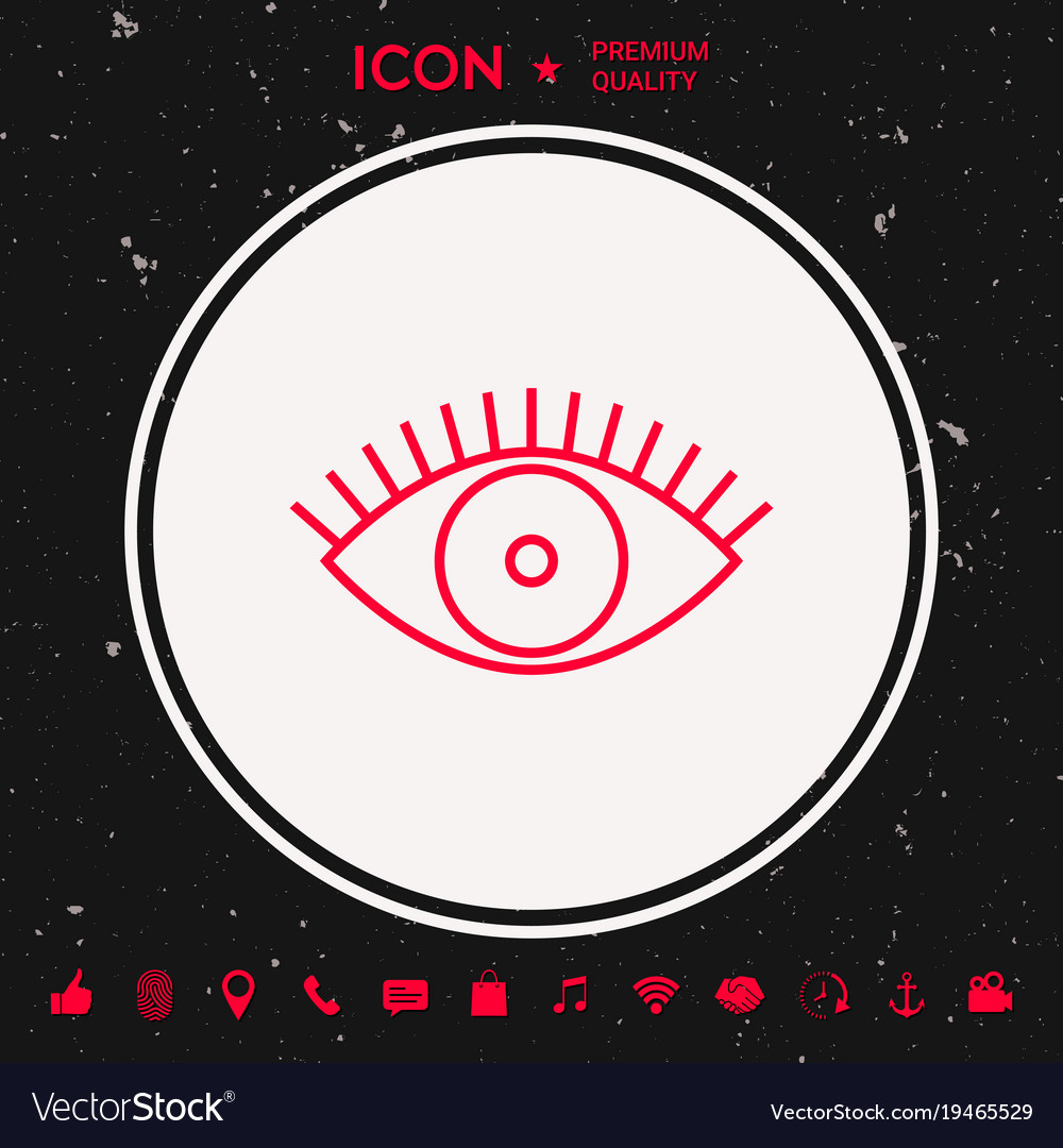 Eye icon - line concept