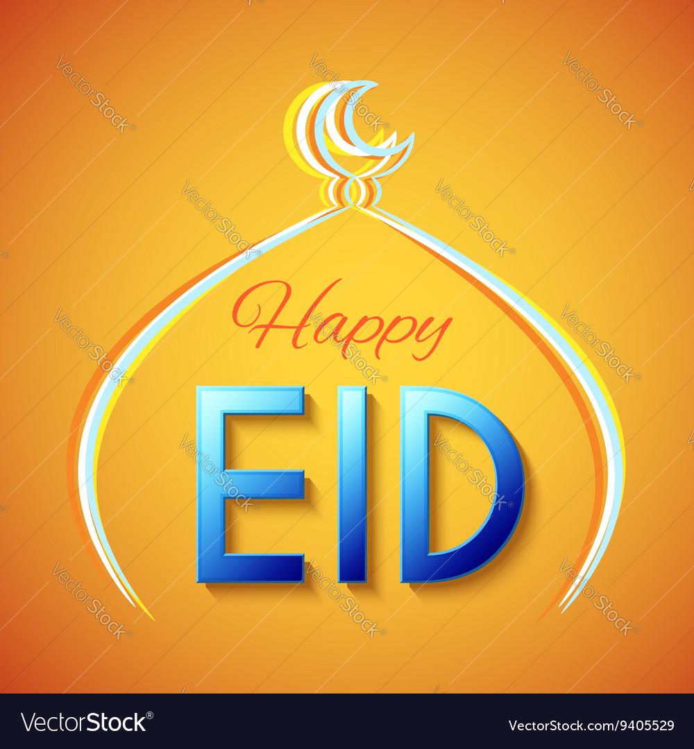 Happy eid islamic greeting background