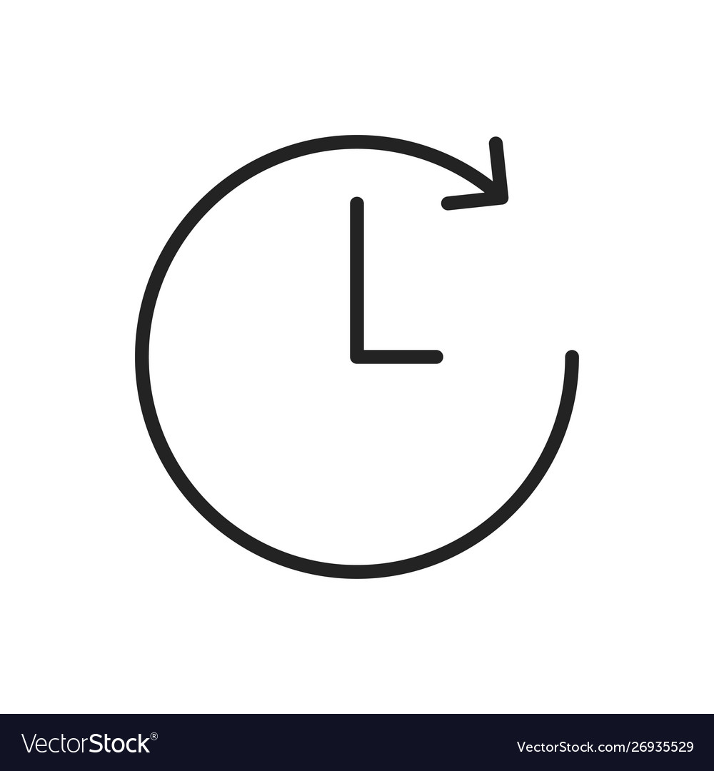 Time and clock web icons in line style timer