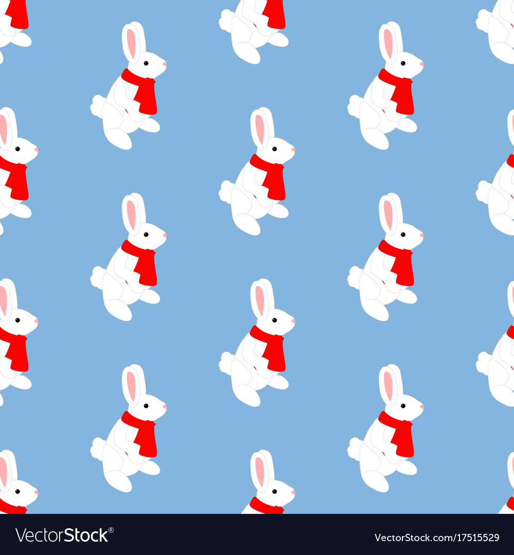 White rabbit pattern