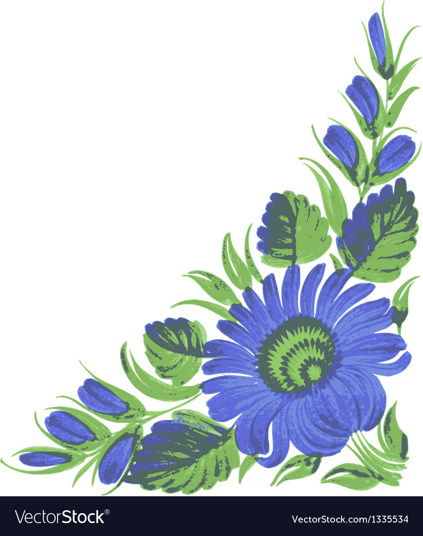 Blue flower