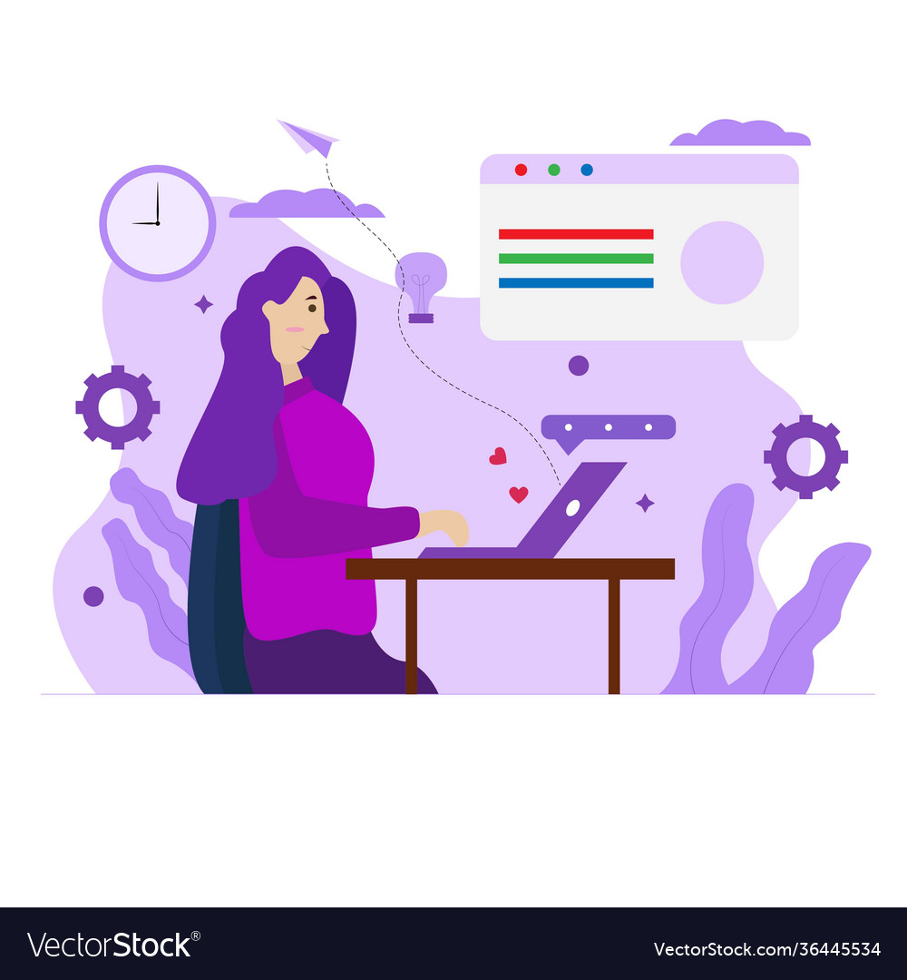 Flat design vector image Flat design
