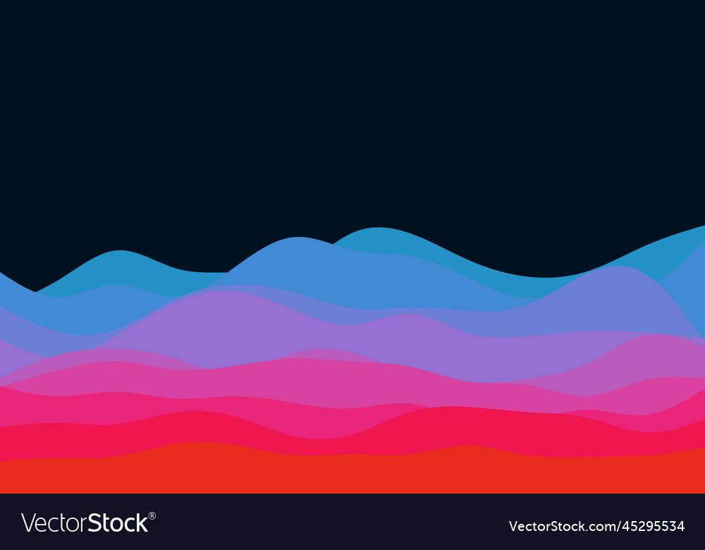 Line wave pattern abstract template Royalty Free Vector