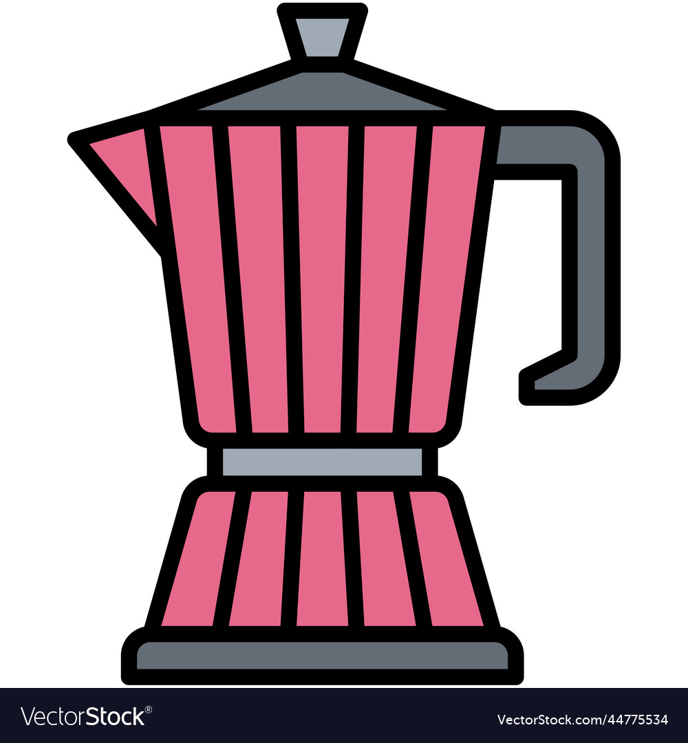 Moka pot icon coffee shop related