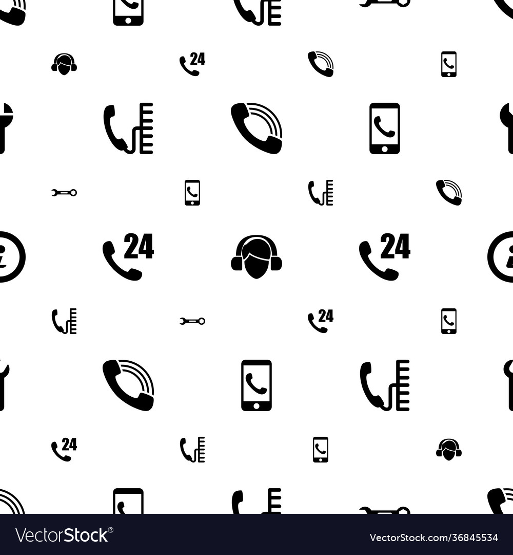 Support icons pattern seamless white background