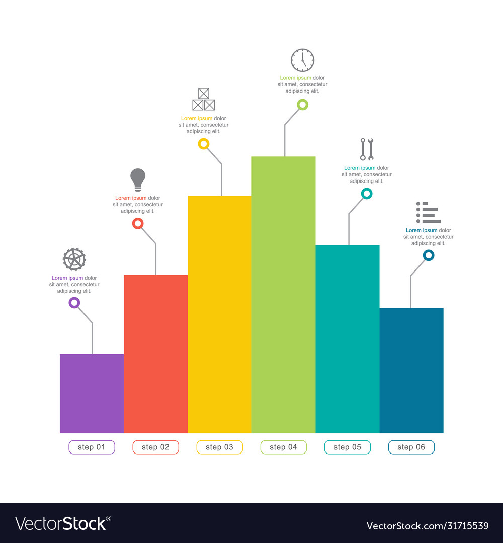 Bar chart graph diagram financial analytic vector image Bar chart graph diagram financial analytic