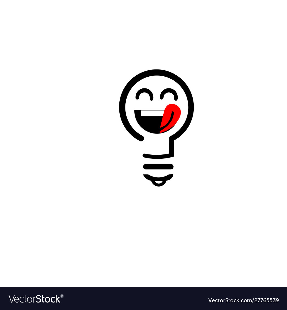 Black creative idea with a cute bulb concept