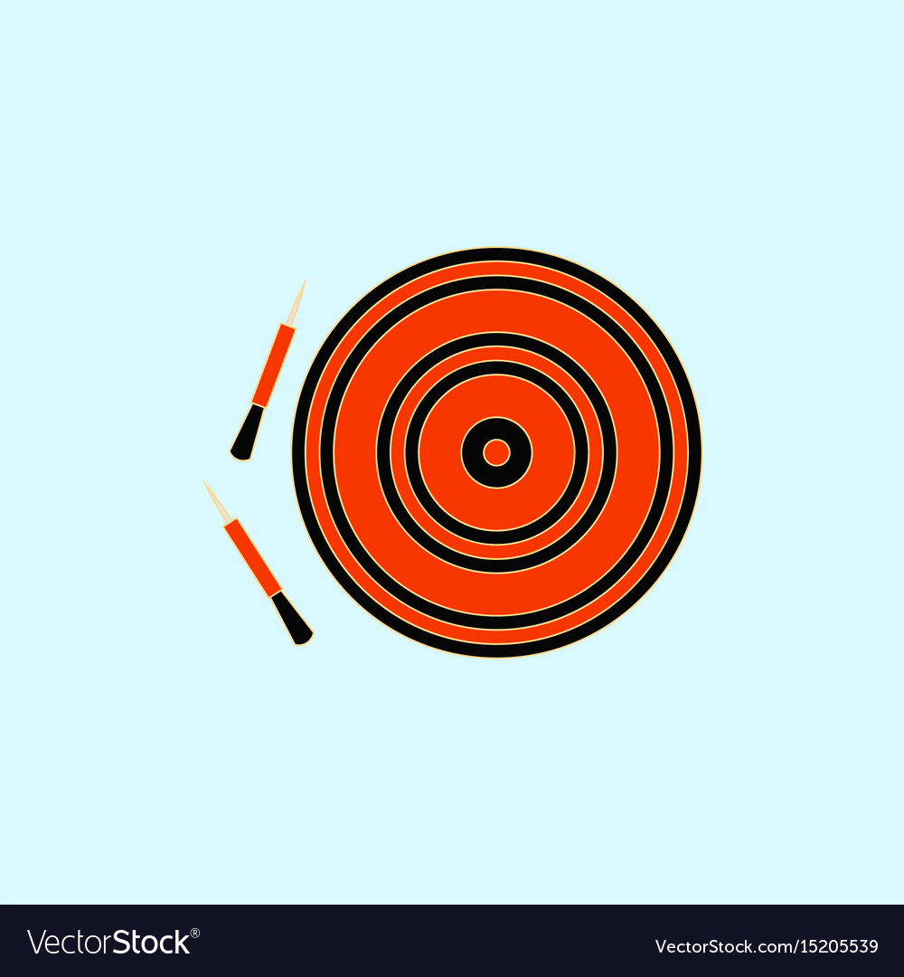 Darts and dartboard