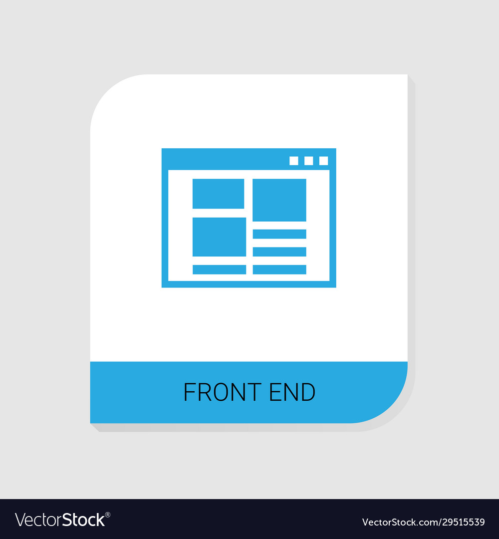 Editable filled front end icon from web