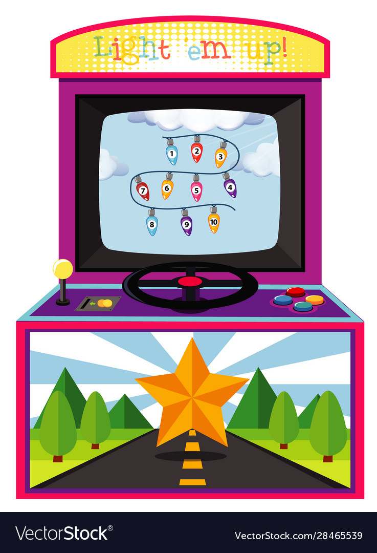 Game machine for counting numbers on isolated