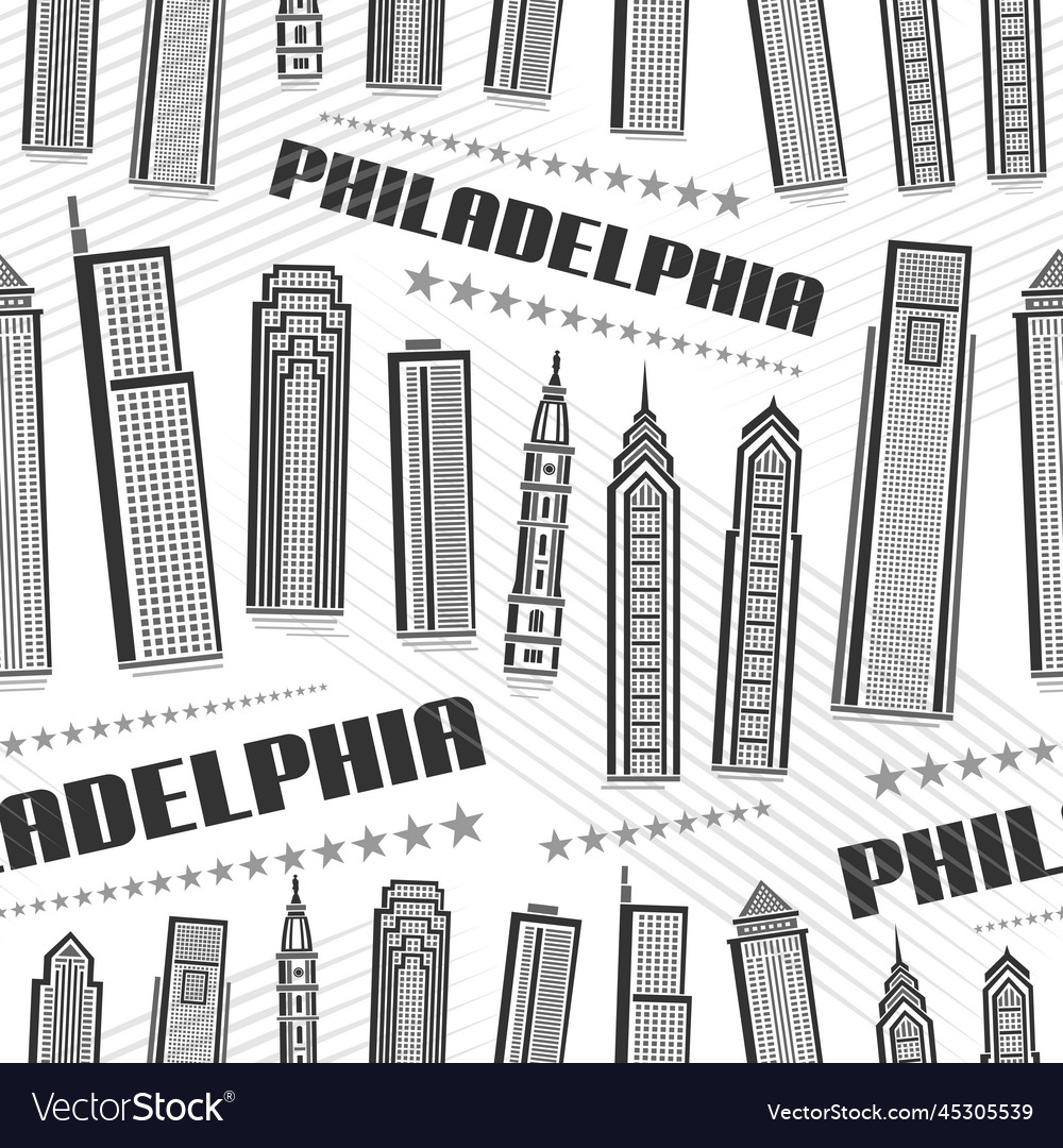 Philadelphia seamless pattern