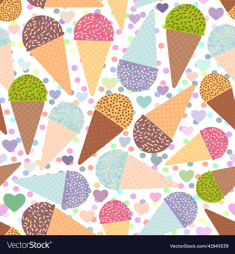 Seamless pattern with mint raspberry chocolate vector image Seamless pattern with mint raspberry chocolate