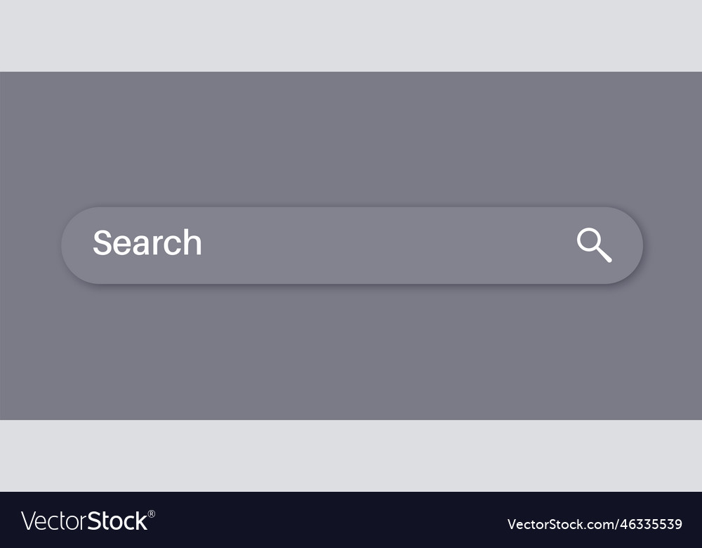 Search box control Royalty Free Vector Image - VectorStock