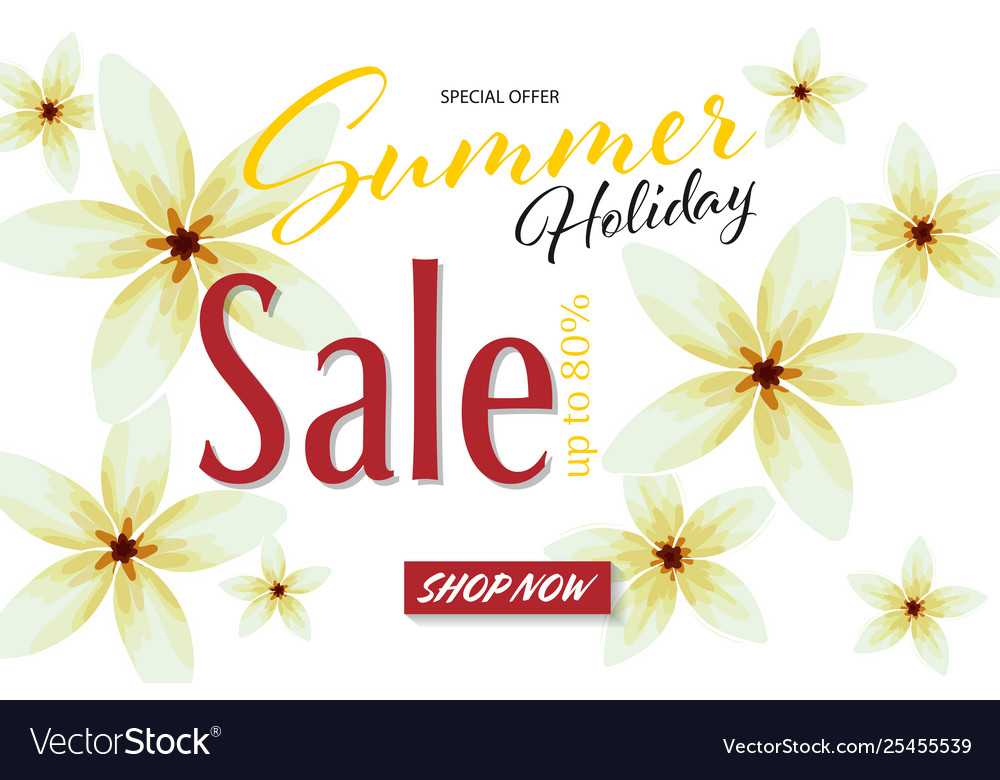 Summer sale banner template