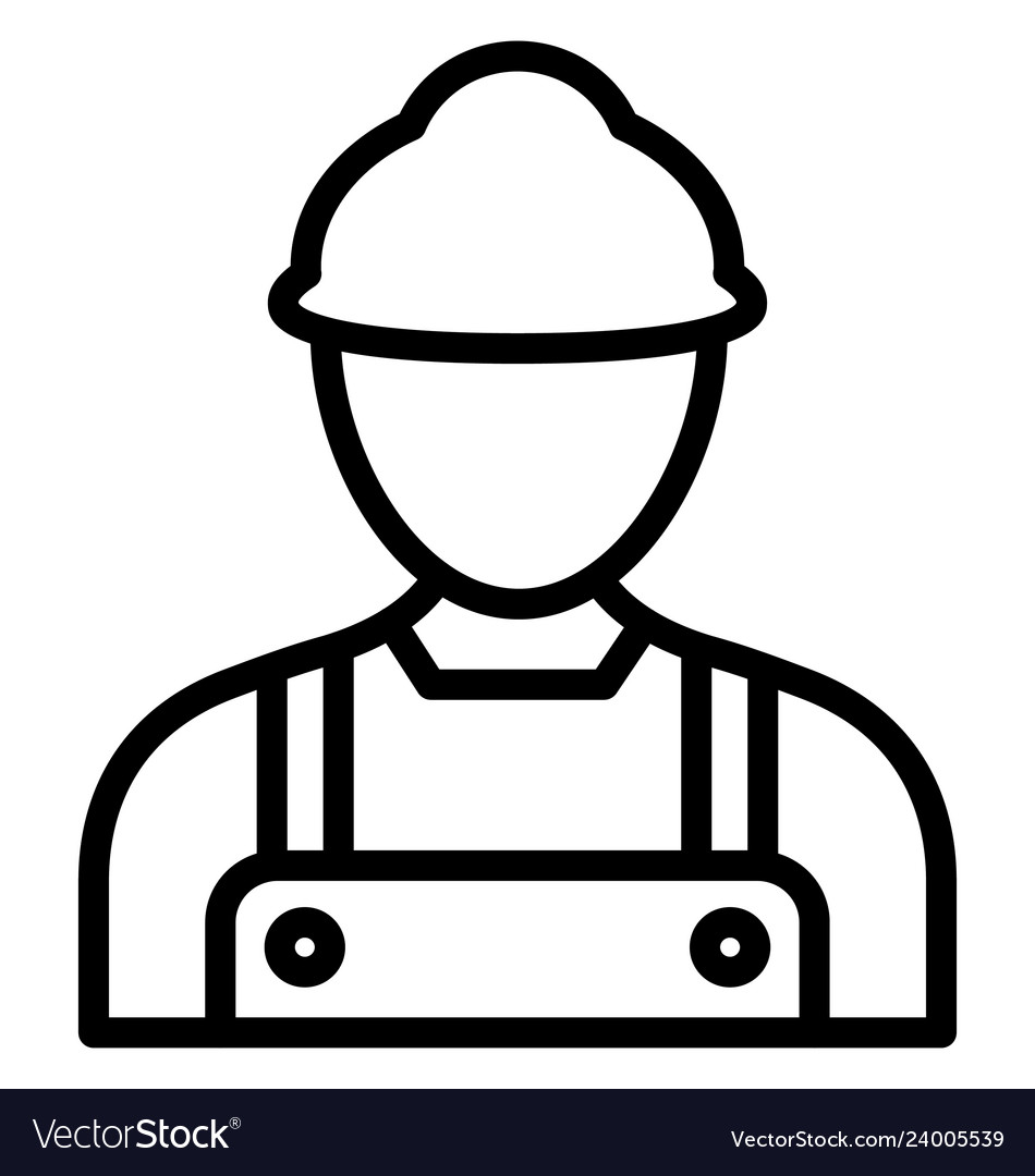 Worker icon which can easily modify or edi