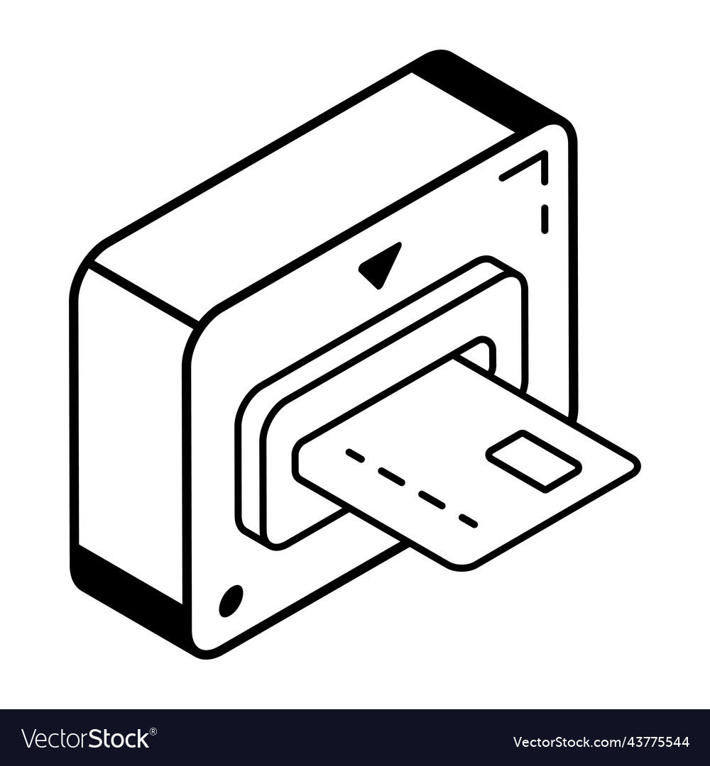 A of insert card in line design
