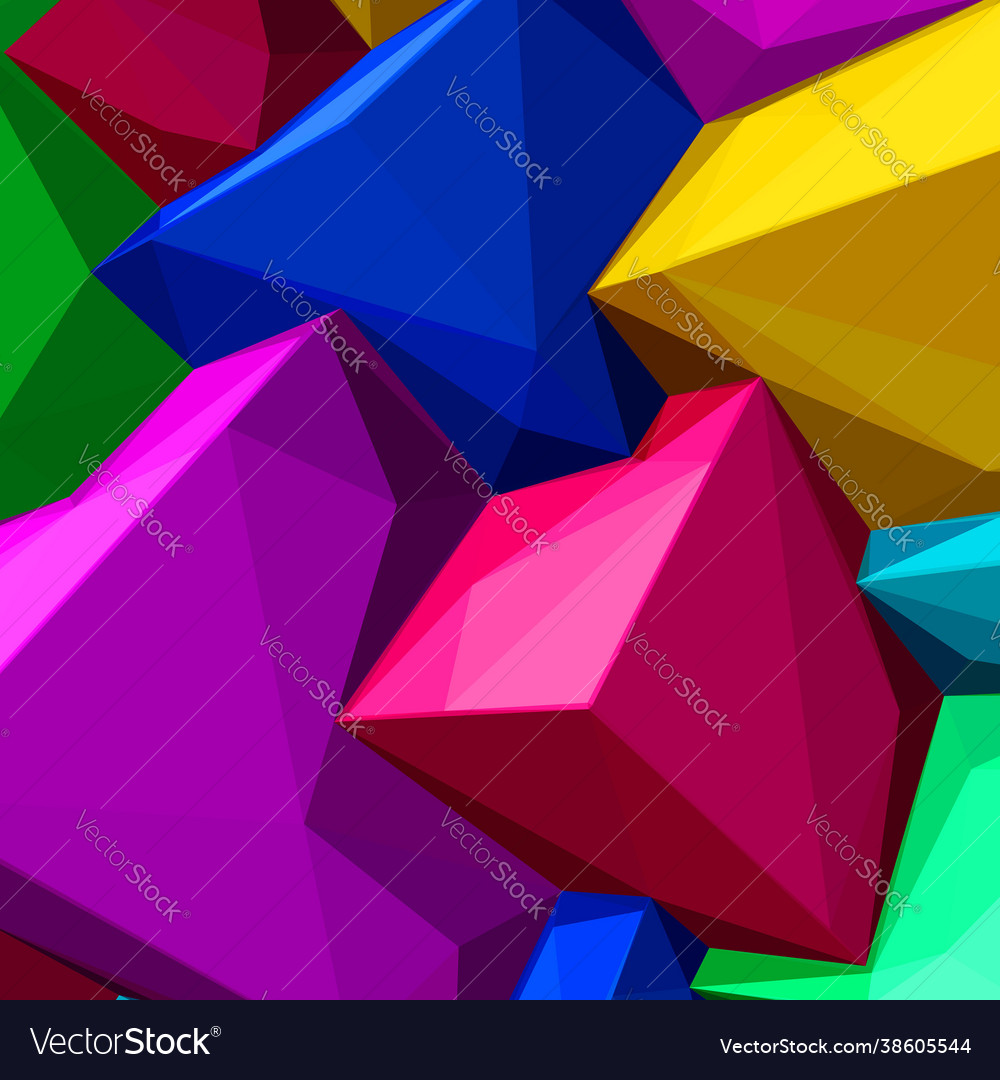 Abstract background with colorful cubes vector image Abstract background with colorful cubes