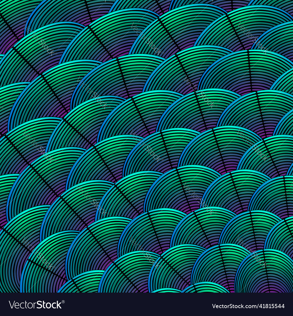 Feather styled background with curved lines vector image Feather styled background with curved lines